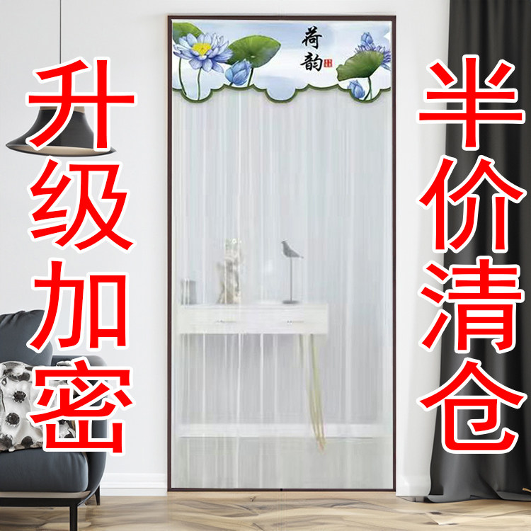 家用夏季防蚊门帘免打孔蕾丝门帘隔断帘厨房卧室装饰帘防蝇防虫图片