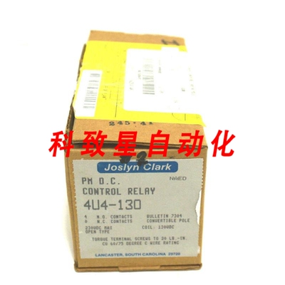 工业配件JOSLYN CLARK 4U4-130控制继电器4U4130