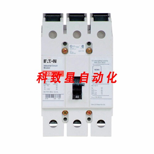 工业配件GD3040-40A 480V 3极模壳断路器G FRAME 22KA I