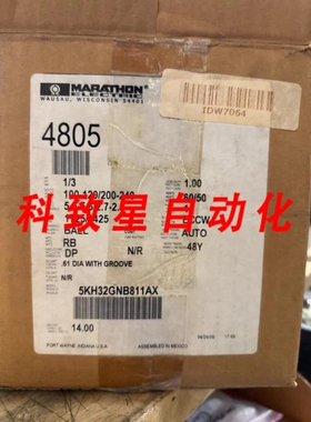 工业配件MARATHON 1/3HP AC MOTOR 48Y 1725/1425 RPM 100-120/20