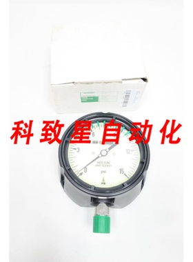 工业配件MCCONTROLS MPB/SCAG AB11214 压力表 4-1/2IN 0-15PSI 1