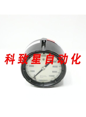 工业配件45-1279-SSL-04B-10000#压力表 4-1/2IN 0-10000PSI 1/2I