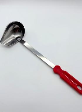 塑料手柄不锈钢歪嘴勺油勺烹饪工具勺铲长柄滤油勺sauce ladle