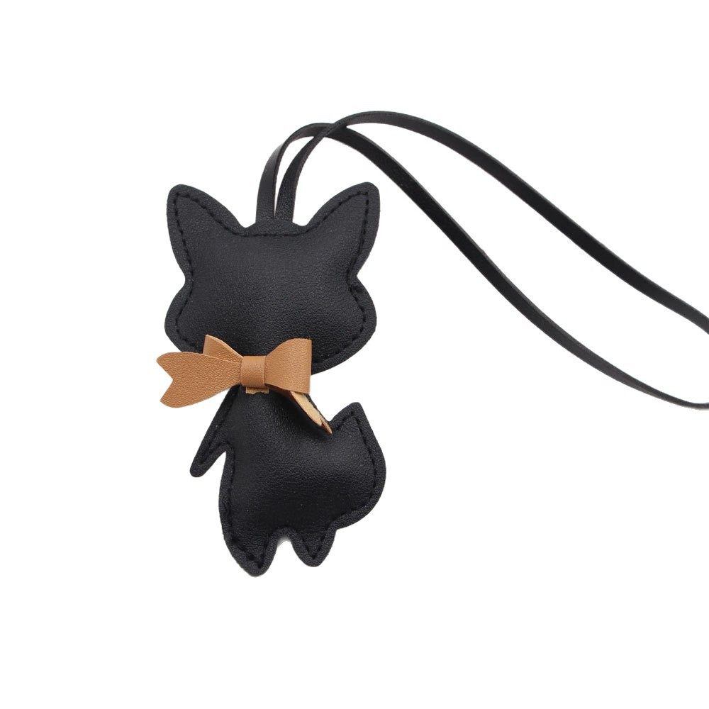 个性创意领结小狐狸立体充棉皮质皮革挂绳箱包服饰搭配挂件辅料搭,饰品/流行首饰/时尚饰品新,摆件,淘宝优惠券,粉丝福利购,淘宝优惠卷