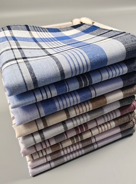 10.5元3条怀旧老人用男士手帕纯棉男手绢吸汗复古情怀色织送长辈