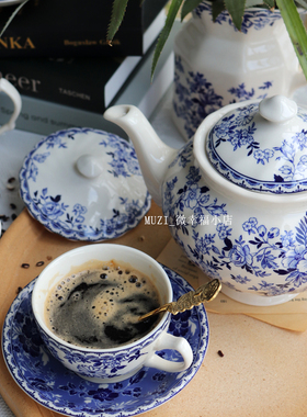 外贸尾货出口英国Johnson brothers整套茶具送礼 美式闺蜜下午茶