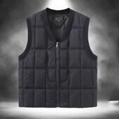 中老年人棉马甲男加绒加厚背心中年男士 爸爸装 秋冬季 马夹春秋坎肩