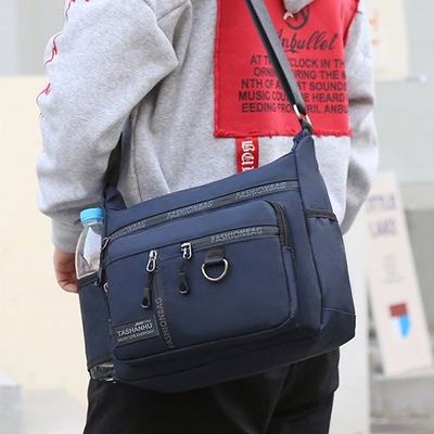 （7隔层）2022新款男包大容量休闲斜挎包防水单肩包商务旅行包男