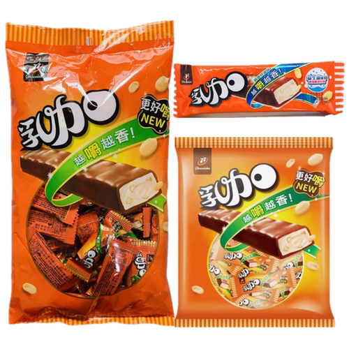 一袋包邮台湾进口食品零食宏亚 77乳加巧克力320g新日期新包装