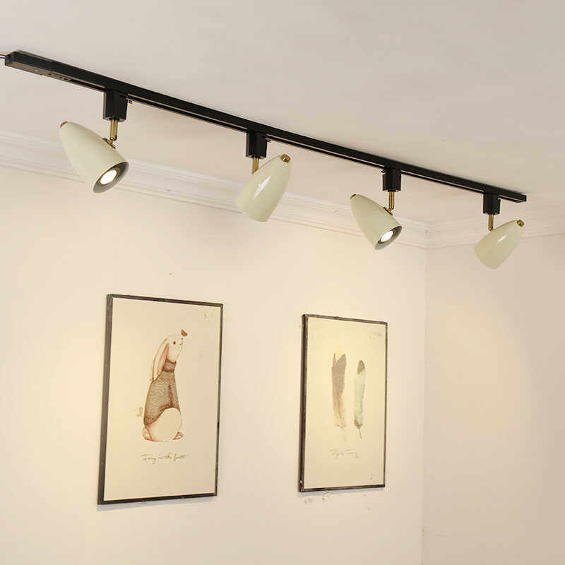 新款高级奶油风聚光射灯家用客厅餐厅背景墙补光商用服装店轨道灯,家装灯饰光源,明装射灯,淘宝优惠券,粉丝福利购,淘宝优惠卷