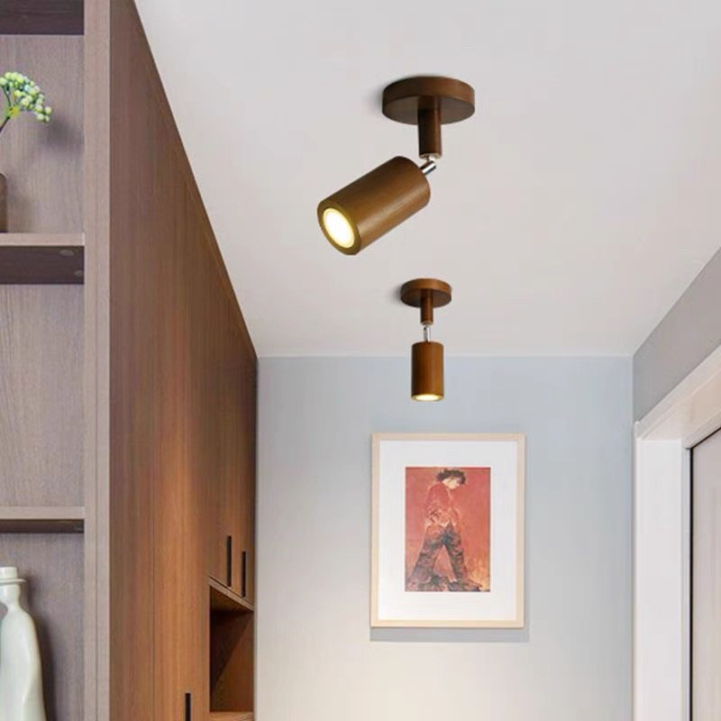 明装射灯日式客厅胡桃木色背景墙补光新款卧室过道无主灯走廊射灯,家装灯饰光源,明装射灯,淘宝优惠券,粉丝福利购,淘宝优惠卷