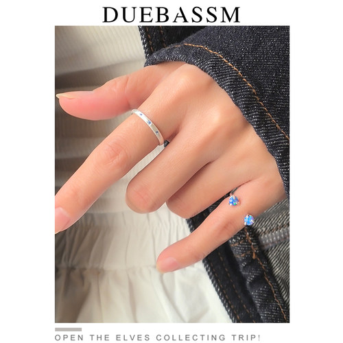 DUEBASSM欧泊流星通体S925戒指
