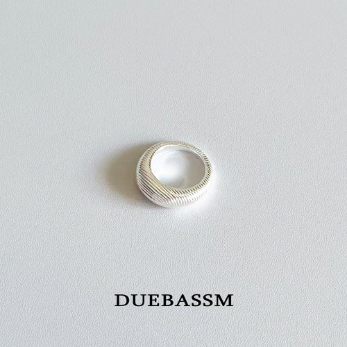 DUEBASSMS925纯银闭口戒指简约