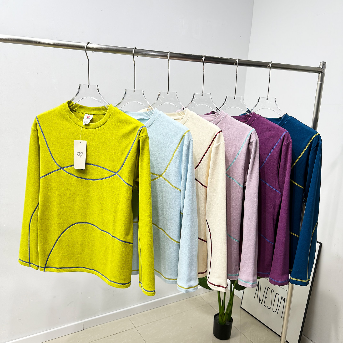 【暖阳线派】男女秋冬软糯德绒自发热打底衫辑明划线磨毛长袖T恤,男装,T恤,淘宝优惠券,粉丝福利购,淘宝优惠卷