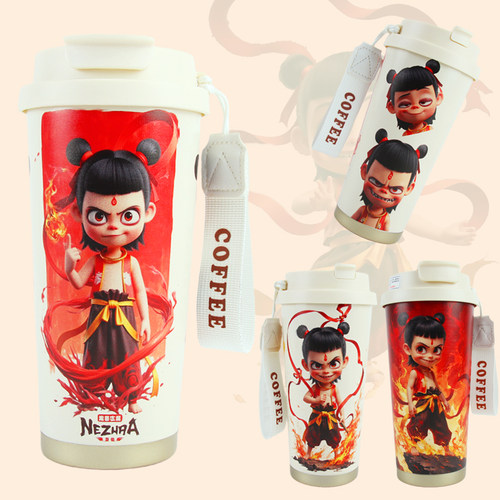 哪吒魔童保温杯冷水子咖啡杯外出