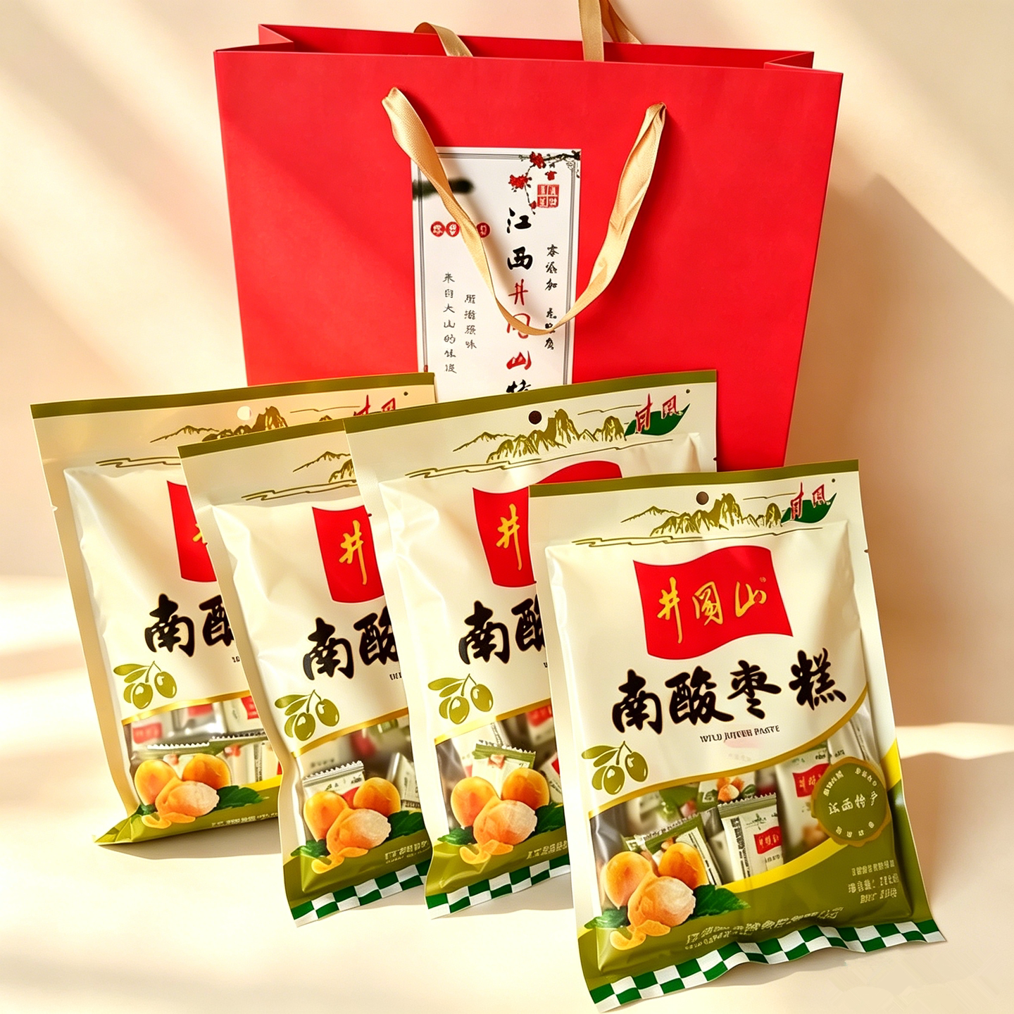 井冈山南酸枣糕江西特产礼盒装井风果糕小吃开胃零食旅游送礼品
