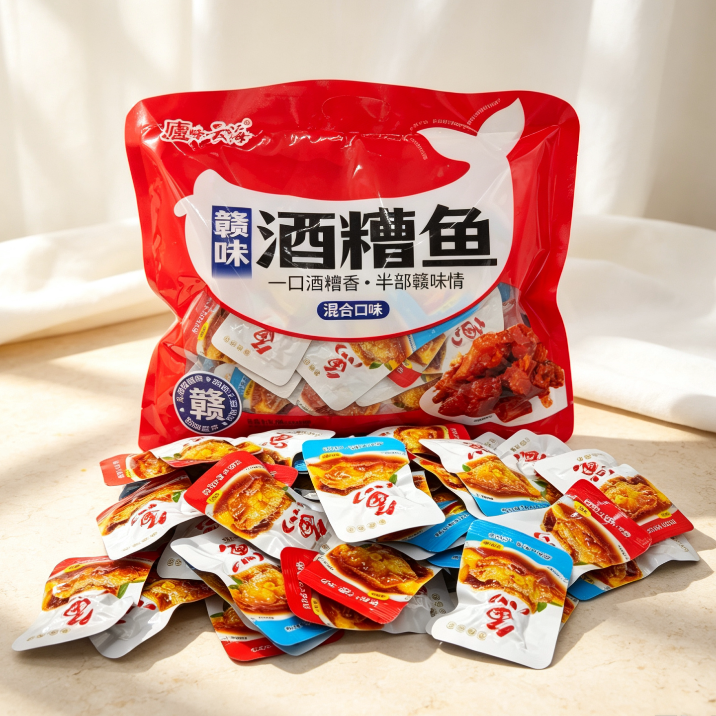 江西特产酒糟鱼九江南昌赣味原香辣味醉鱼肉庐峰云海即食小鱼零食