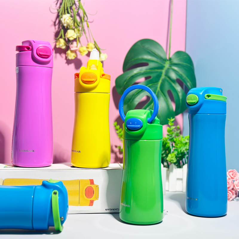 乐扣儿童保温杯水杯男孩