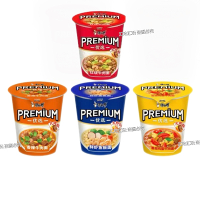 PREMIUM康师傅优选红烧香辣牛肉鲜虾番茄大块肉粒速食方便面泡面