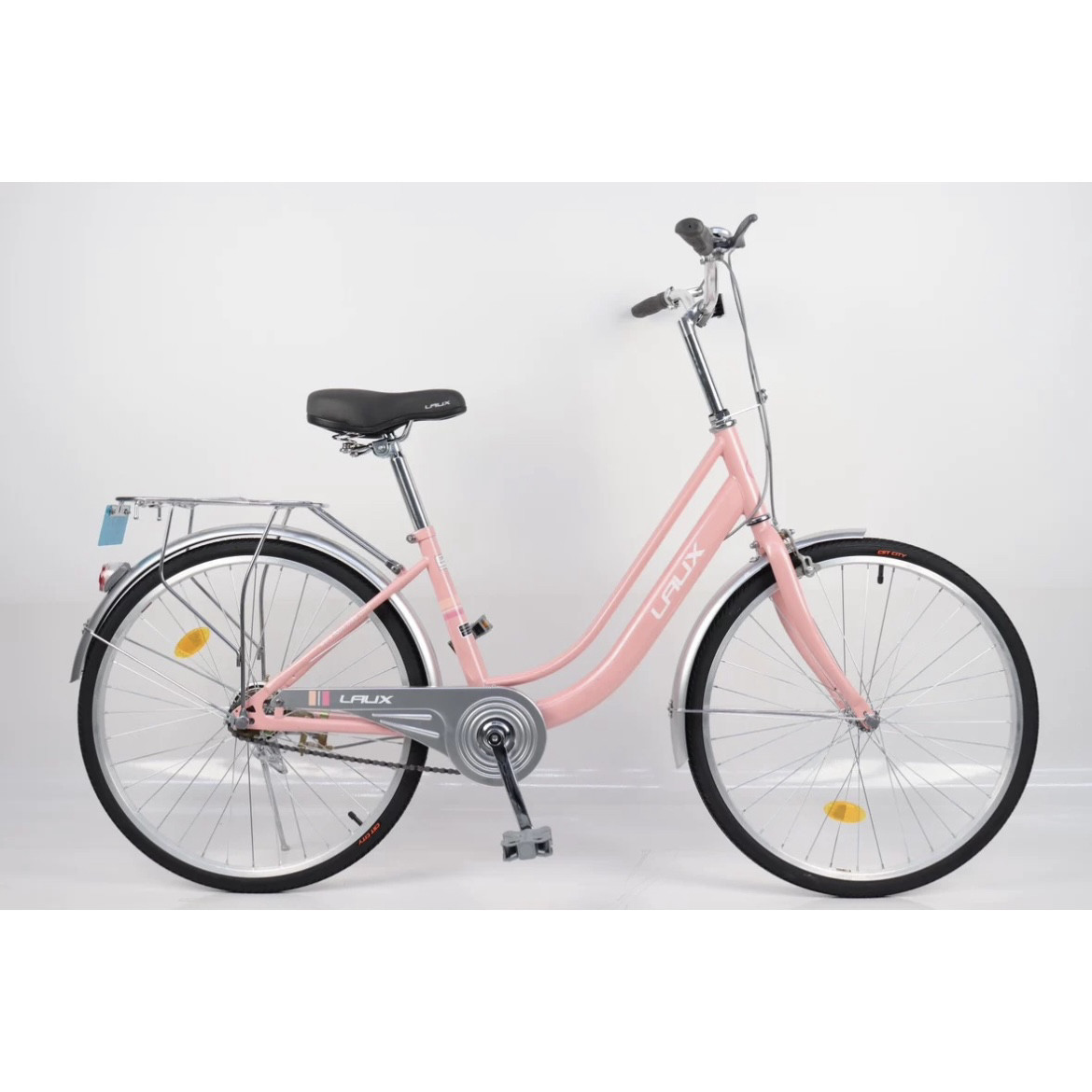 雷克斯24-26轻奢高碳钢高端淑女校园单速自行车通勤代步车