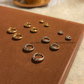 极简素圈｜AFunnyStory经典 百搭光面耳环通勤圈圈个性 耳圈女