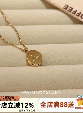 AFunnyStory钛钢十字链项链