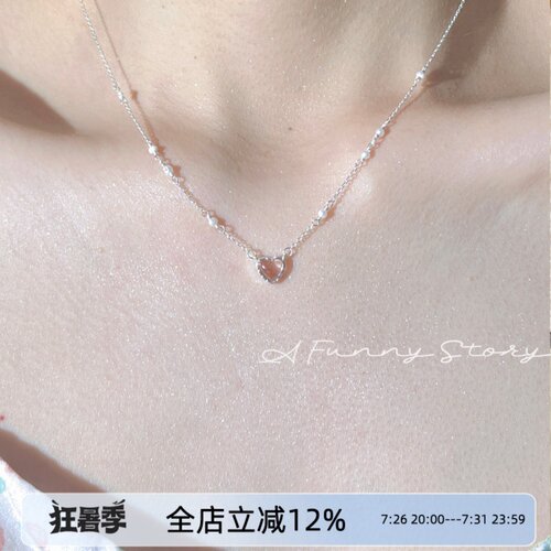 AFunnyStory925银女纯银项链