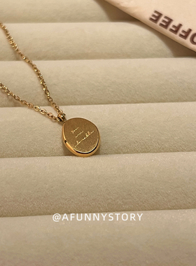 AFunnyStory钛钢十字链项链