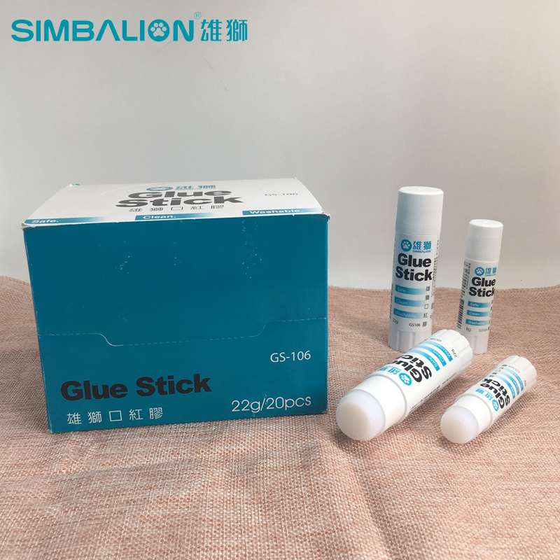 雄狮台湾进口旋转式口红胶高粘度固体胶棒超粘手工胶棒8g/22g学生 办公 家用 手工用