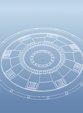 钢铁侠反应堆（炉）MK50纳米装甲胸灯STL3D打印机械建模模型图纸