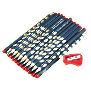 佳美粗杆洞洞铅笔 三角杆加粗笔杆幼儿园易抓握儿童正姿练字铅笔HB小学生矫正握笔姿势椭圆形大凹洞习字笔