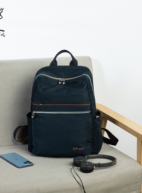 菲都狄都防盗双肩包男女同款时尚夏季牛津布女背包男士轻便旅行包