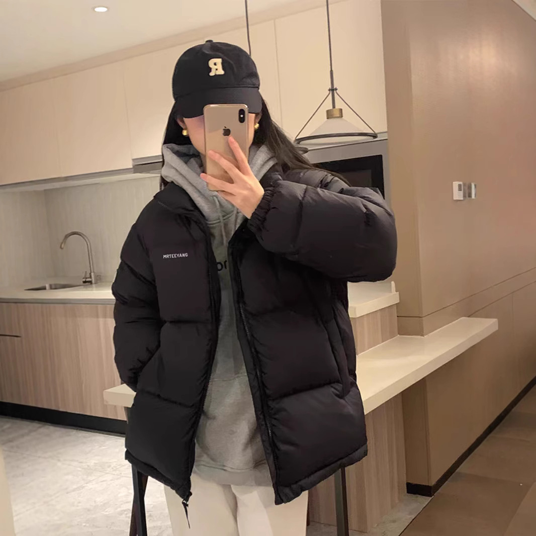 短款羽绒服女冬季2025新款小个子黑色面包服小众超好看加厚外套潮