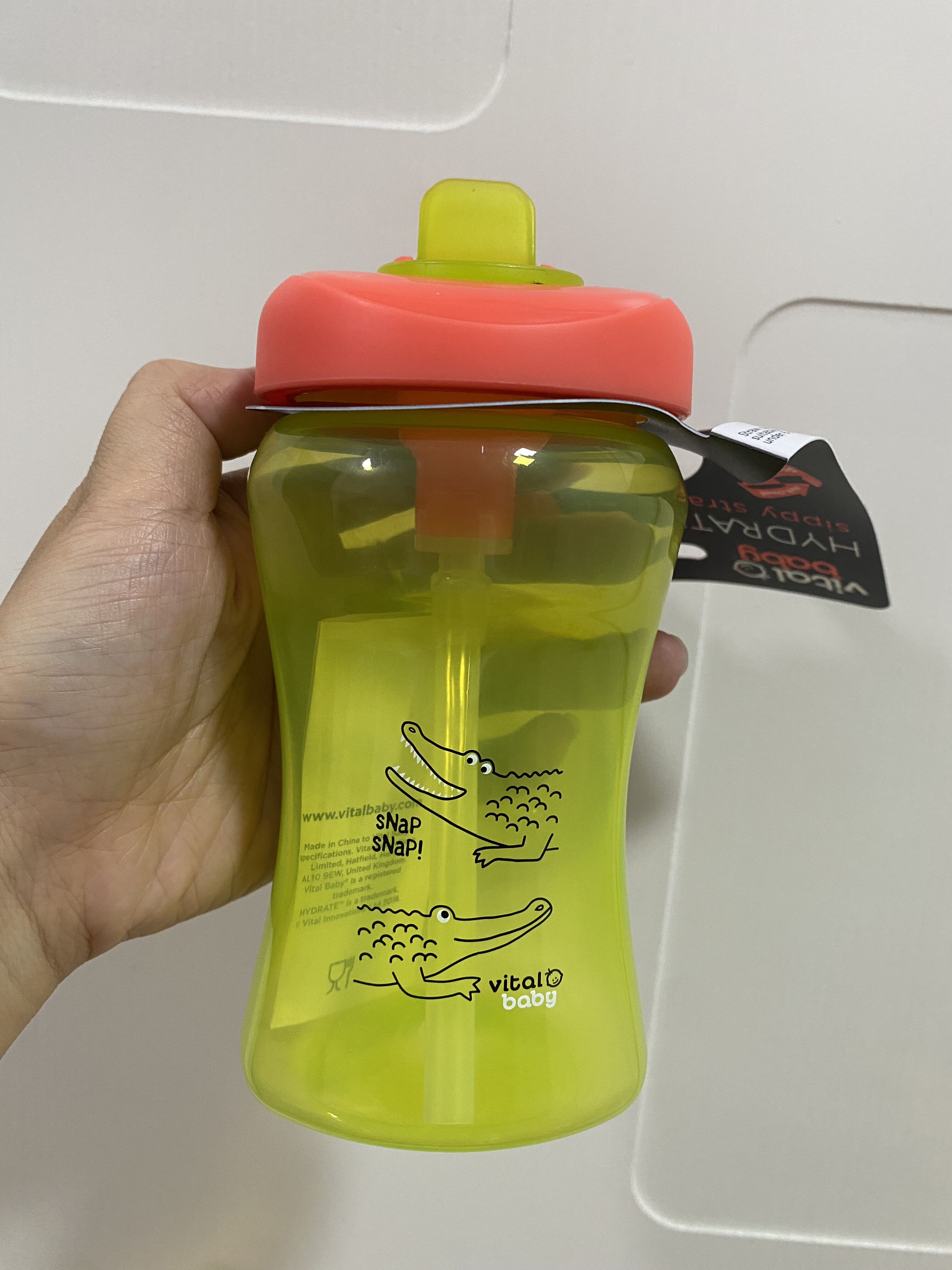 美国Munchkin麦肯齐儿童水杯幼儿园吸管杯透明杯子小孩手提杯子