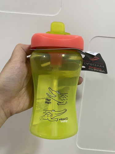 美国Munchkin麦肯齐儿童水杯幼儿园吸管杯透明杯子小孩手提杯子
