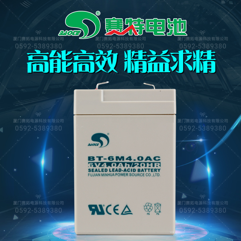 赛特BT-6M4.0AC(6V4Ah/20HR)电子秤、吊秤、童车用免维护蓄电池 五金/工具 蓄电池 原图主图