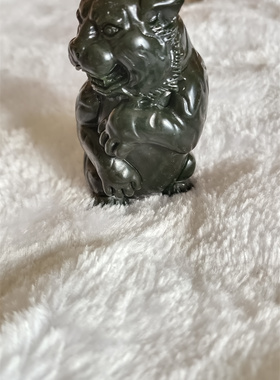 泰山玉生肖虎老虎文玩手把件可爱萌虎玩虎财主虎雕刻摆件虎虎生威