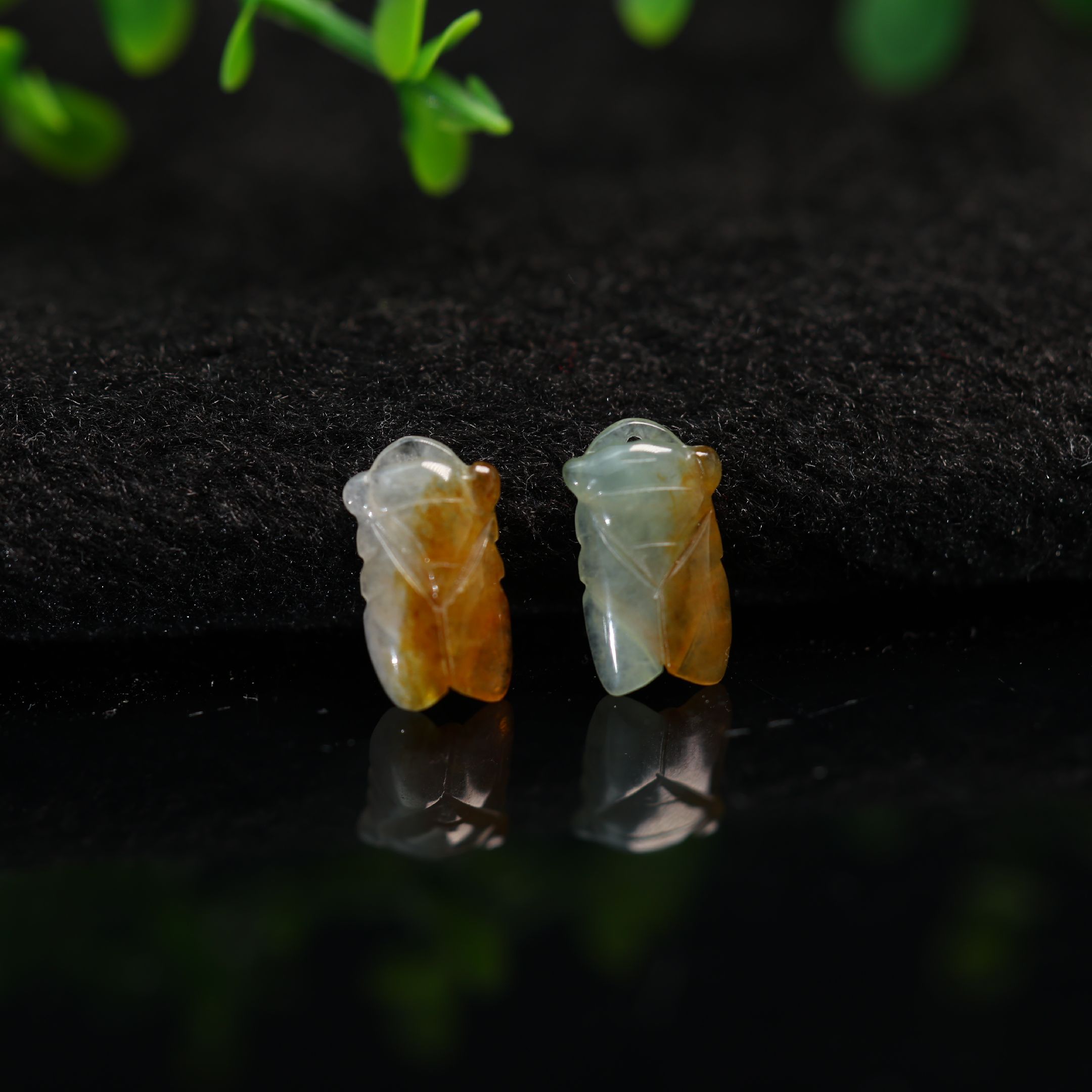 翡翠玉蝉一鸣惊人知了小吊坠