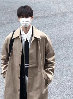 十一的信｜原创无性别2023春秋简约垂感长款百搭风衣上衣日系