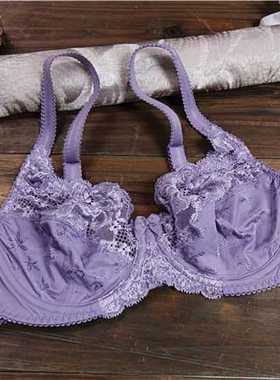 外贸欧美蕾丝文胸舒适透气性感透明少女超薄款女内衣70BC75AB80A