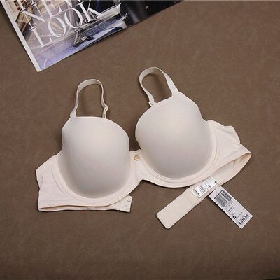 70-90ABCDE欧美薄款大胸显小内衣薄款缩胸显瘦光面大码无痕文胸