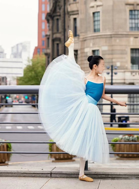 儿童芭蕾舞裙舞蹈培训日常练功TUTU裙2024新款半身裙纱裙大童女