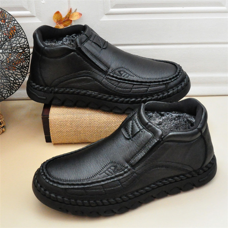 老北京冬季加绒男棉鞋24新款
