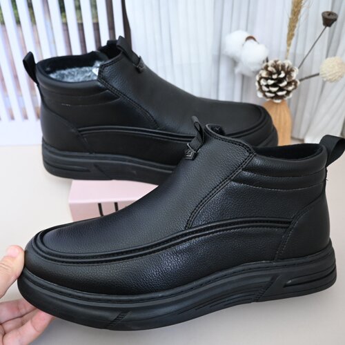 老北京布鞋加绒保暖防滑男棉鞋