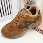 棉鞋 女加绒保暖德训鞋 百搭妈妈休闲运动鞋 25冬季 轻软底老北京布鞋