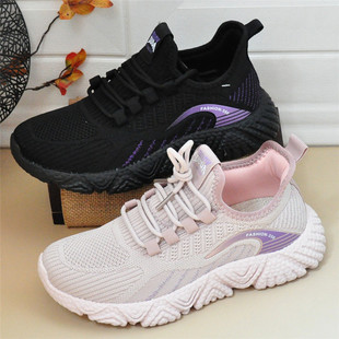 老北京布鞋透气踩屎感高弹爆米花鞋底春秋情侣款超轻运动休闲女鞋