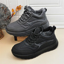 中老年爸爸鞋 老北京布鞋 健步运动鞋 防水保暖加绒冬季 免系带男棉鞋