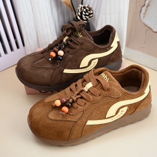 老北京布鞋 薄绒复古德训鞋 加绒女棉鞋 休闲鞋 舒适二棉时尚 25年冬季