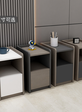 床头柜实木板极窄款小型迷你25/35/40卧室30cm宽床边窄夹缝柜