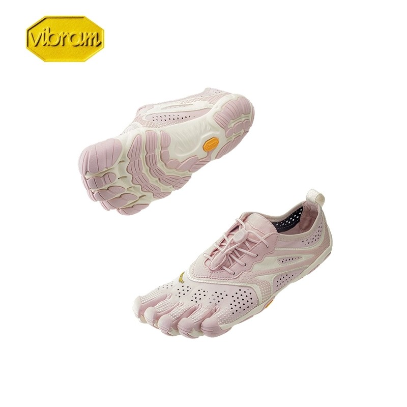 Vibram五指鞋VRUN粉色女赤足训练健身鞋专业马拉松跑步中高五趾鞋